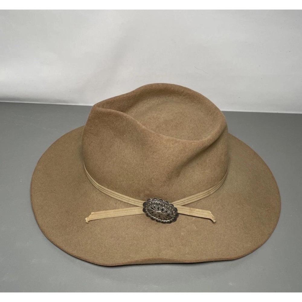 Vintage Akubra Snowy River Hat Australia Pure Fur Felt Size 54 / US6 3/4